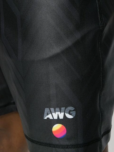 Shop Alexander Wang Casual Logo Shorts - Black