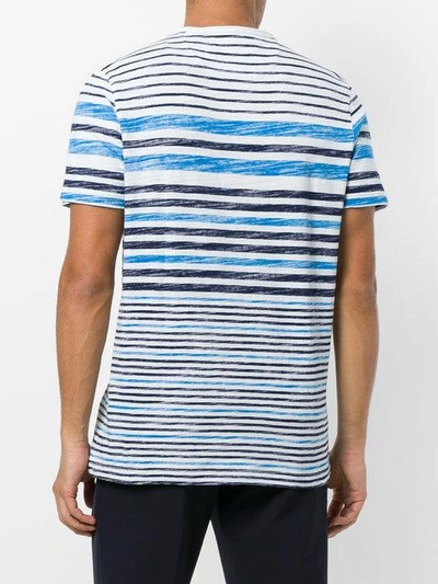 Shop Michael Kors Collection Striped T-shirt - Blue