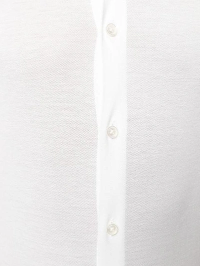 Shop Xacus Cutaway Collar Shirt In White