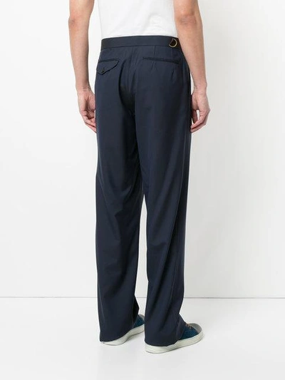 Shop Kolor Asymmetric Front Trousers