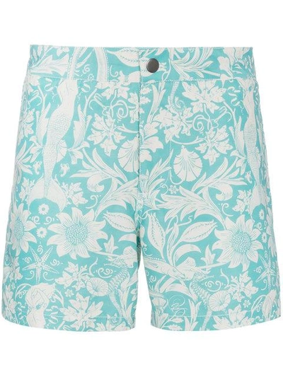 Shop Riz Boardshorts Riz 'buckler Morris-sea' Shorts - Blau In Blue