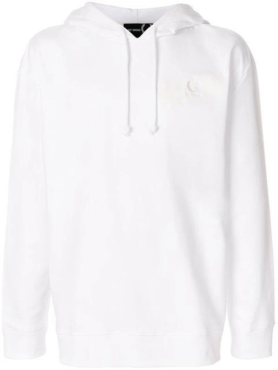 Fred Perry Raf Simons Taped Detail Hoodie In White | ModeSens