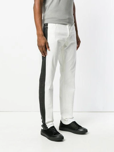 Shop Alexander Mcqueen Striped Straight Jeans