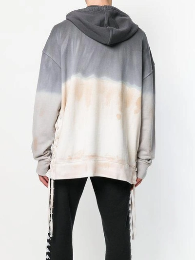 Shop Faith Connexion Colour Block Hoodie - Grey