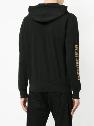 Shop Hysteric Glamour Bear Logo Hooded Sweatshirt - Black