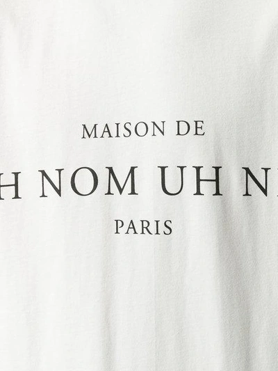 Shop Ih Nom Uh Nit Short Sleeved Logo T-shirt - White