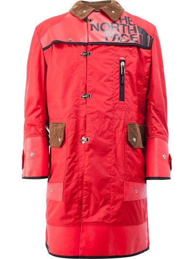 Shop Junya Watanabe Comme Des Garçons X The North Face Printed Double Breasted Coat