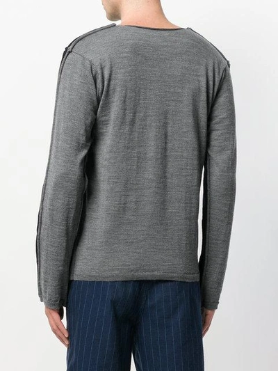 Shop Comme Des Garçons Shirt Raw Edge Sweater
