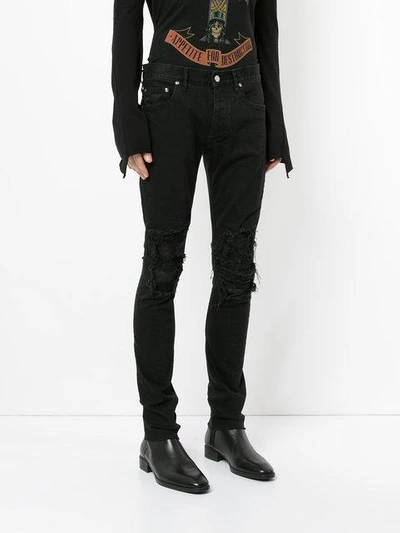 Shop Fagassent Skinny Trousers In Black