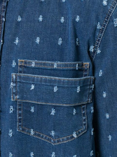 Givenchy Distressed Patch Denim Shirt
