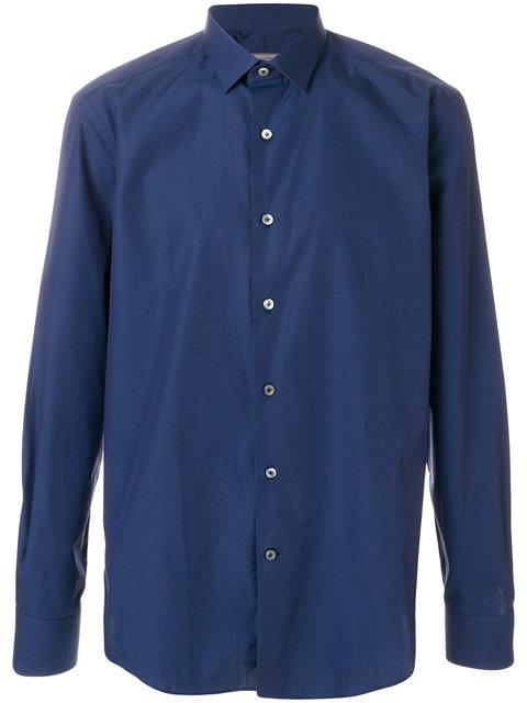 Lanvin Classic Button Shirt In Blue | ModeSens