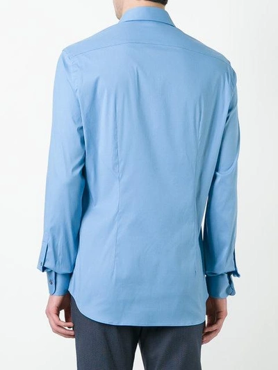Shop Prada Classic Shirt In Blue