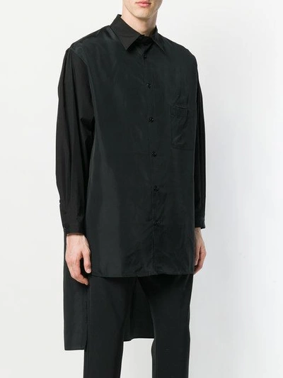 Shop Yohji Yamamoto Asymmetric Back In Black