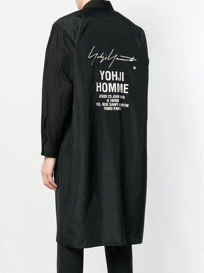 Shop Yohji Yamamoto Asymmetric Back In Black