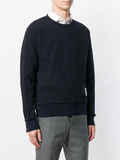 Shop Thom Browne Crew Neck Sweater