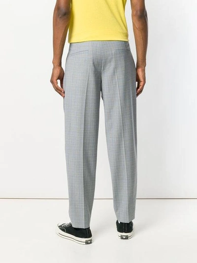 Shop Faith Connexion Tailored Tapered Trousers In Blue