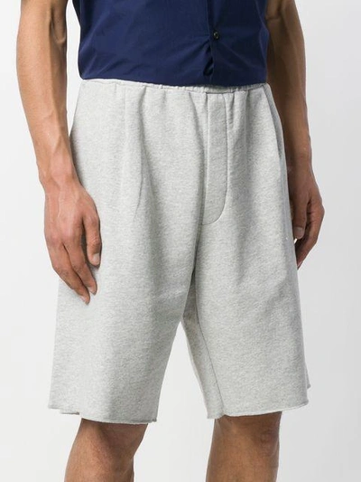 Shop Sunnei High Waisted Track Shorts - Grey