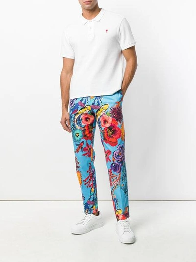 Shop Paul Smith Floral Print Trousers