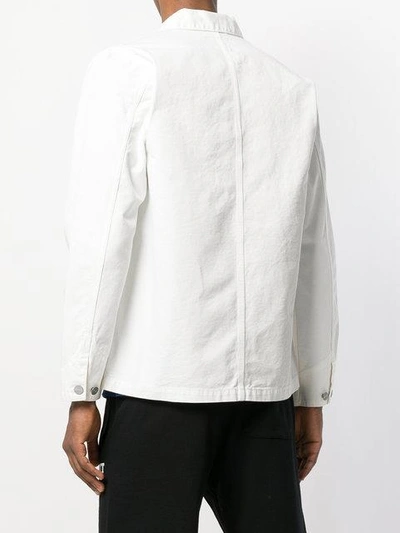 Shop Carhartt Logo Patch Denim Jacket In White
