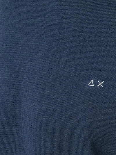 Shop Sun 68 Contrast Trim Sweatshirt - Blue