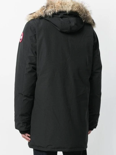 Shop Canada Goose 'langford' Daunenparka Mit Koyotenpelz In 61 Black