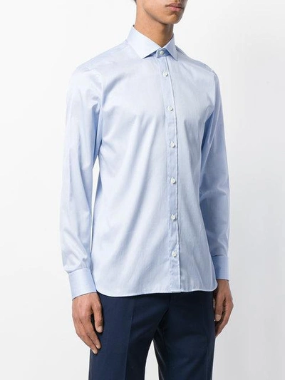 Shop Z Zegna Slim Fit Shirt - Blue