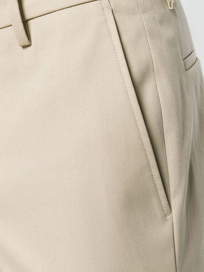 Shop Theory Tapered Trousers In Neutrals