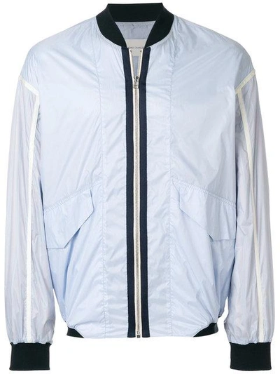 Shop Cedric Charlier Cédric Charlier Zipped Jacket - Blue