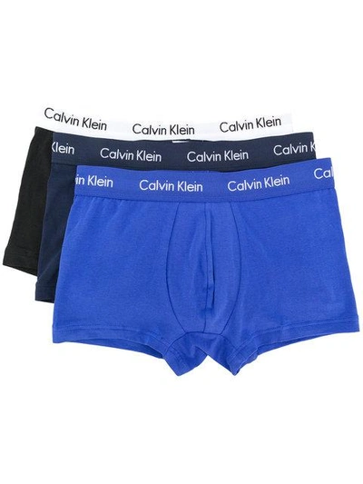 Calvin Klein Underwear Logo Boxer 3 Pack In Black | ModeSens