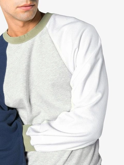Shop Visvim Big Sleeve Cotton Sweatshirt In Neutrals
