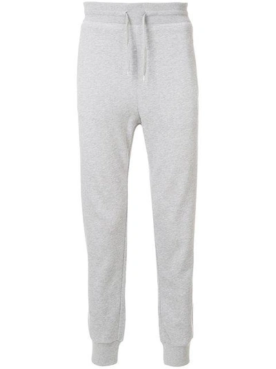 Shop Moncler V Patch Track Pants - Grey