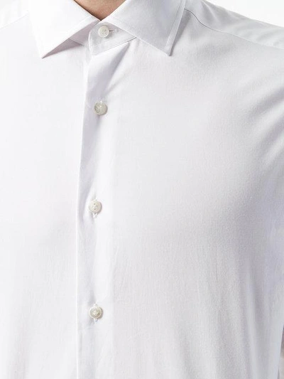 Shop Bagutta Long Sleeve Shirt - White