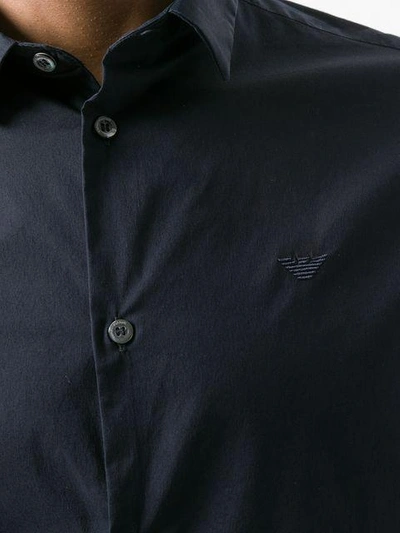 Shop Emporio Armani Classic Button-down Shirt In Blue