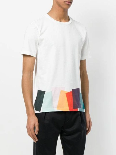 Shop Paul Smith Rainbow Geometric Print T-shirt