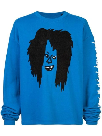 Haculla Too Ugly Sweatshirt In Blue