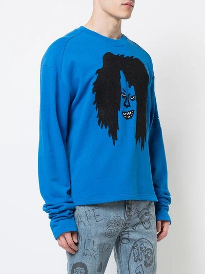 Haculla Too Ugly Sweatshirt In Blue