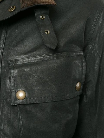 Shop Addict Clothes Japan Waxed Biker Jacket In Black