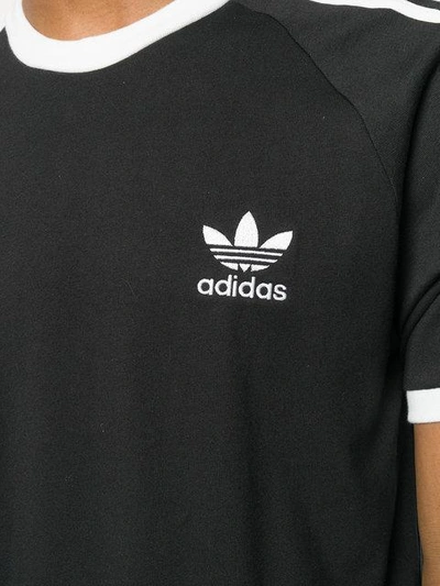 Shop Adidas Originals T-shirt Mit Streifen In Black