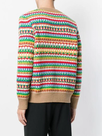 Shop Stella Mccartney Striped Patterned Sweater