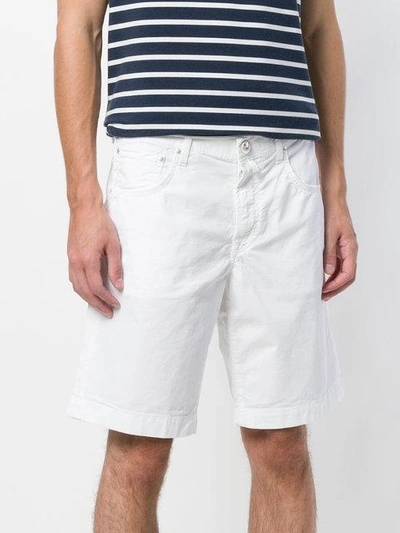 Shop Jacob Cohen Bermuda Shorts - White