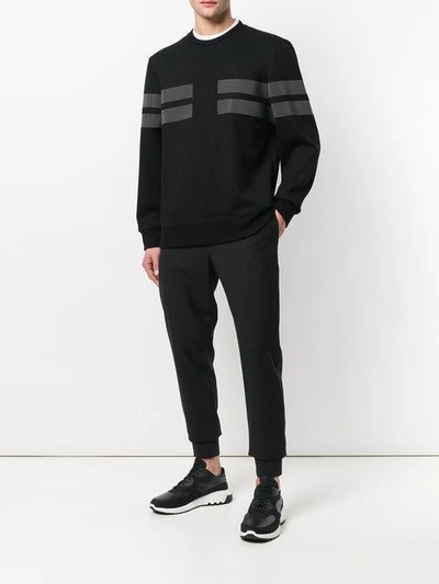 Shop Neil Barrett Panelled Jumper