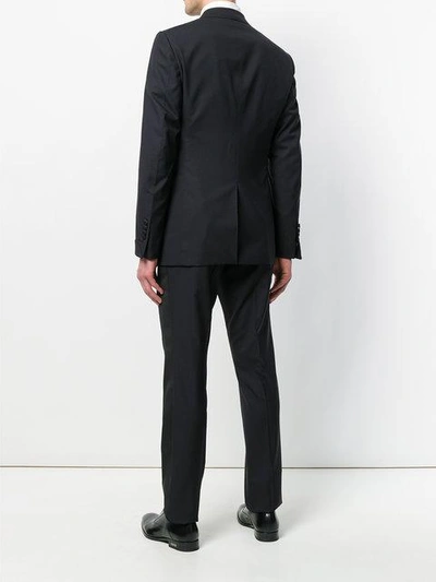 Shop Tom Ford Fitted Waist Suit - Blue