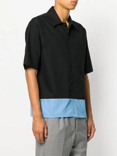 Shop Ami Alexandre Mattiussi Short-sleeve Shirt In Noir/bleu