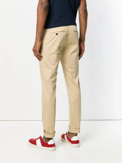 Shop Dondup Designer Tailored Trousers In Neutrals