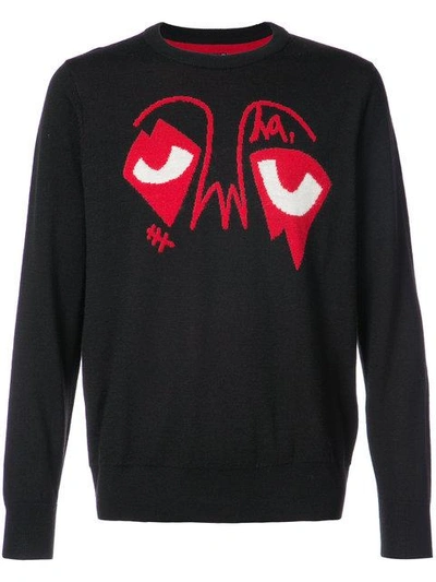 Haculla Eyez On Da World Jumper In Black