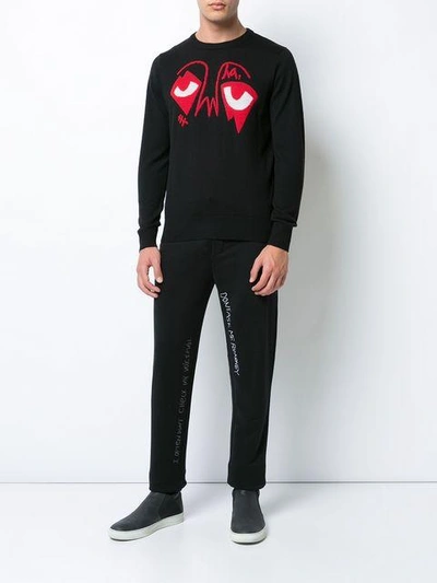 Haculla Eyez On Da World Jumper In Black