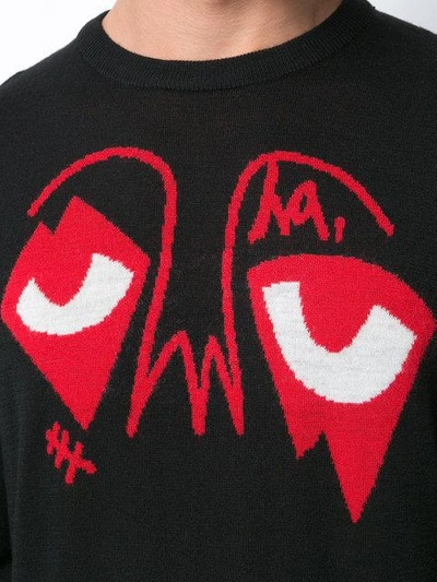 Haculla Eyez On Da World Jumper In Black