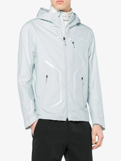 Shop Descente Allterrain White Streamline Active Shell Jacket - Blue