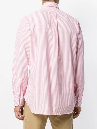 Shop Polo Ralph Lauren Striped Shirt In Pink