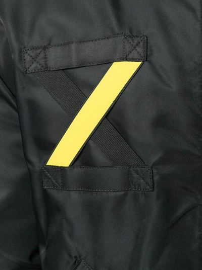 Shop Letasca Stripe Detail Bomber Jacket In Black